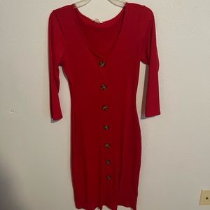red dress